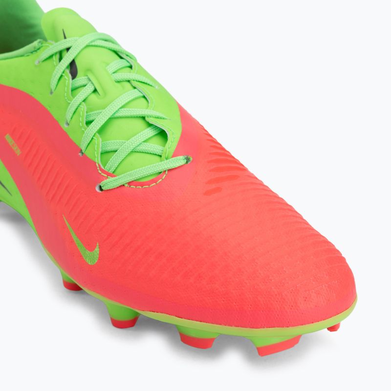 Кросівки футбольні чоловічі Nike Phantom 6 Low Academy Erling Haaland FG hot punch/green strike/black 7