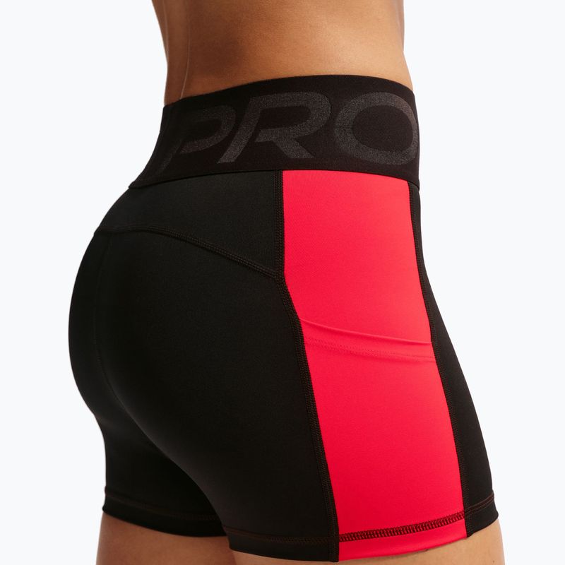 Шорти для тренувань жіночі Nike Pro Sculpt Dri-Fit High-Waisted Biker 5" black/light crimson/white 6