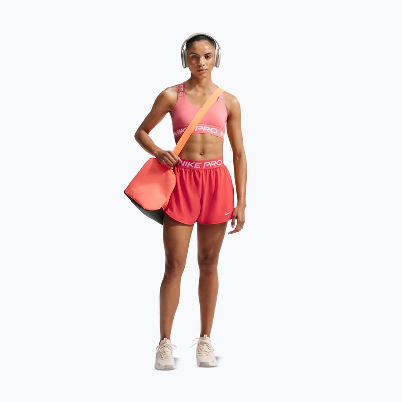 Шорти для тренувань жіночі Nike Pro 2in1 light crimson/white 2
