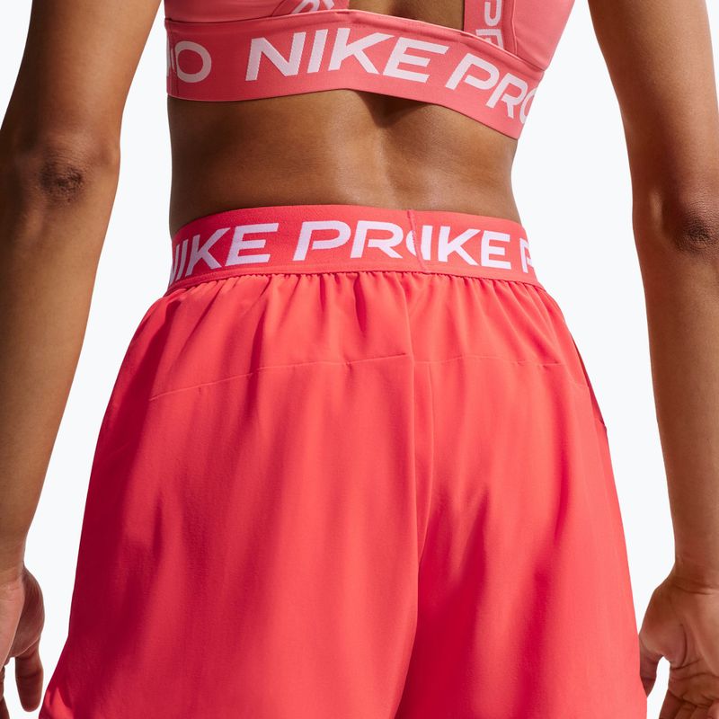 Шорти для тренувань жіночі Nike Pro 2in1 light crimson/white 6