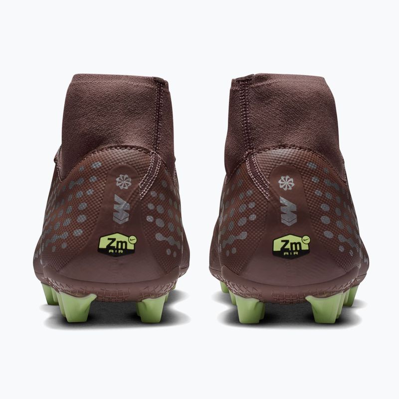 Кросівки футбольні чоловічі Nike Mercurial Superfly 10 Academy Kylian Mbappé AG plum eclipse/metallic silver 4