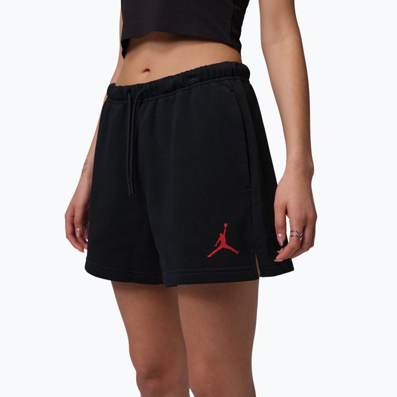 Шорти жіночі Jordan Fleece black/gym red 4