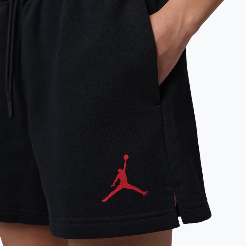 Шорти жіночі Jordan Fleece black/gym red 5