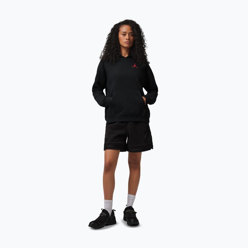 Кофта жіноча Jordan Fleece Hoodie black/gym red 2