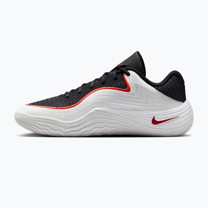 Кросівки для баскетболу чоловічі Nike Precision 8 Low black/white/picante red 2