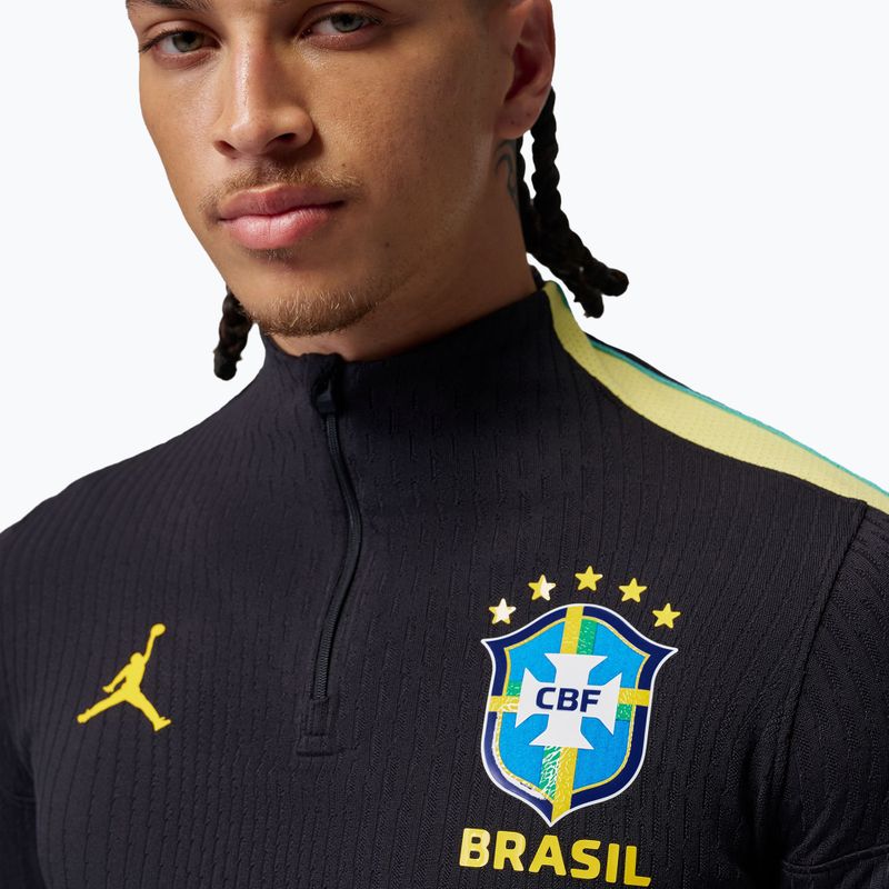 Чоловіча футбольна лонгслівка Brazil Strike Elite Jordan Dri-Fit Drill Top black/yellow pulse/light mint/P109C 4