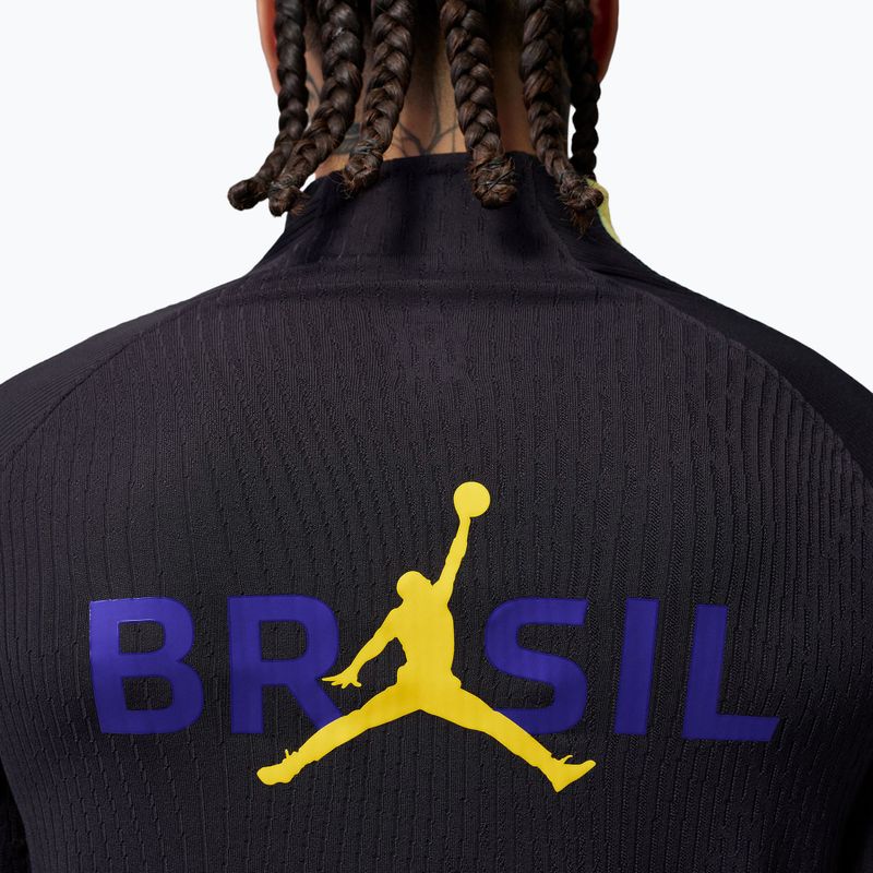 Чоловіча футбольна лонгслівка Brazil Strike Elite Jordan Dri-Fit Drill Top black/yellow pulse/light mint/P109C 5