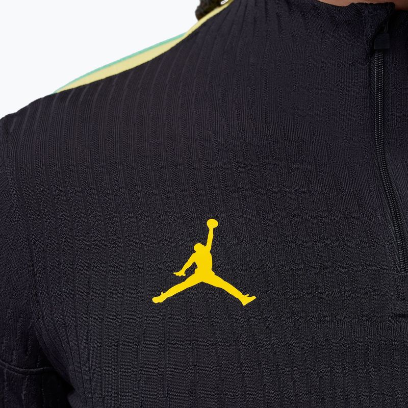 Чоловіча футбольна лонгслівка Brazil Strike Elite Jordan Dri-Fit Drill Top black/yellow pulse/light mint/P109C 6