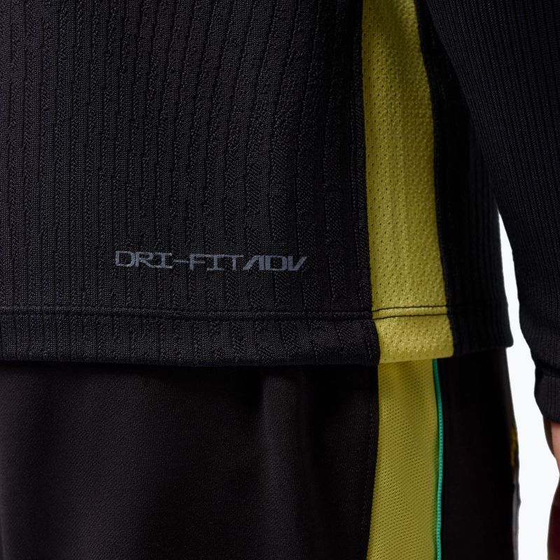 Чоловіча футбольна лонгслівка Brazil Strike Elite Jordan Dri-Fit Drill Top black/yellow pulse/light mint/P109C 9