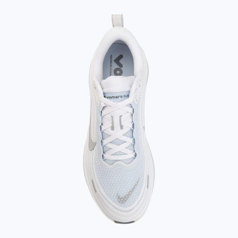 Кросівки для бігу чоловічі Nike Vomero Plus white/hydrogen blue/cool grey/grey fog 5