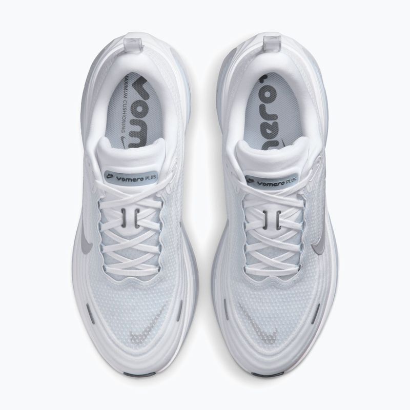 Кросівки для бігу чоловічі Nike Vomero Plus white/hydrogen blue/cool grey/grey fog 4