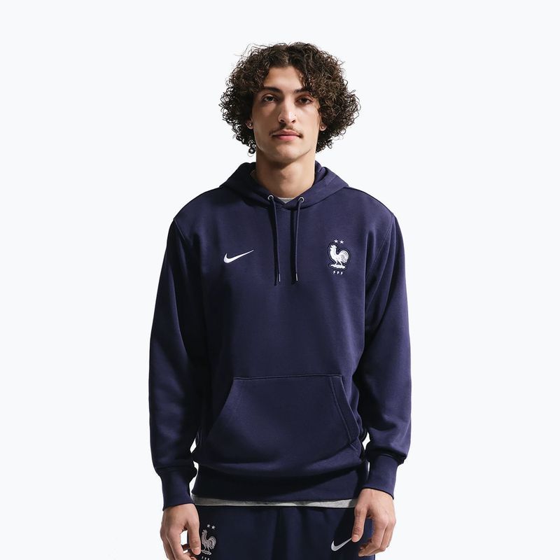 Кофта чоловіча Nike FFF Club French Terry blackened/white