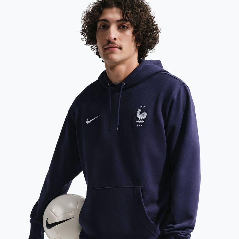 Кофта чоловіча Nike FFF Club French Terry blackened/white 4