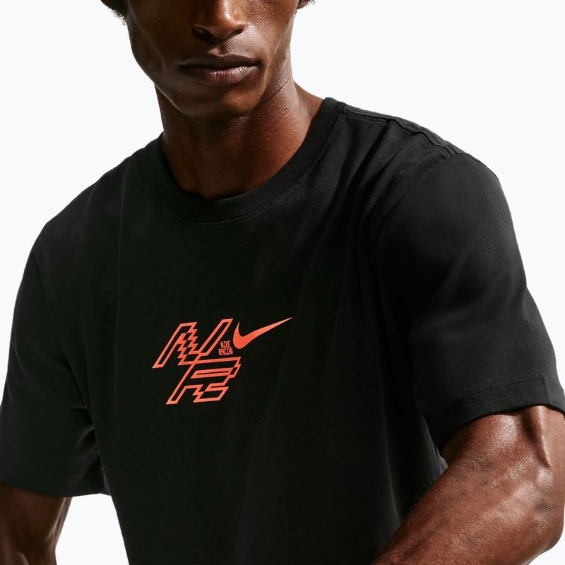 Футболка для бігу чоловіча Nike AeroSwift Dri-Fit black/bright crimson 5