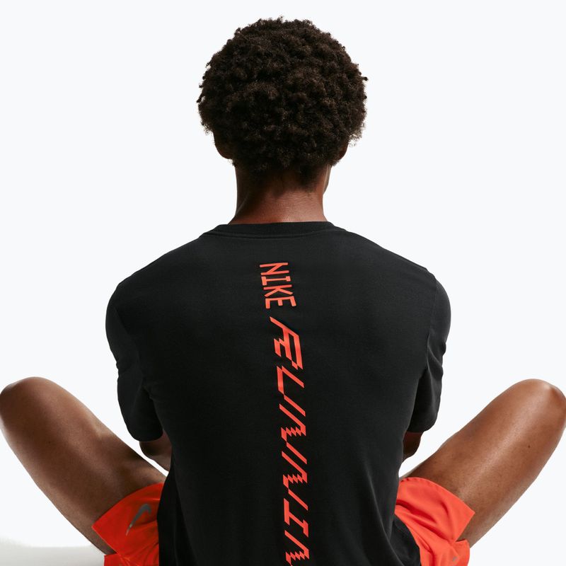 Футболка для бігу чоловіча Nike AeroSwift Dri-Fit black/bright crimson 6