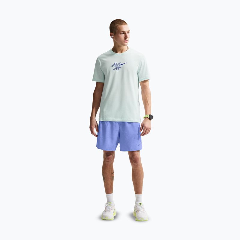 Футболка для бігу чоловіча Nike AeroSwift Dri-Fit barely green/lapis 2
