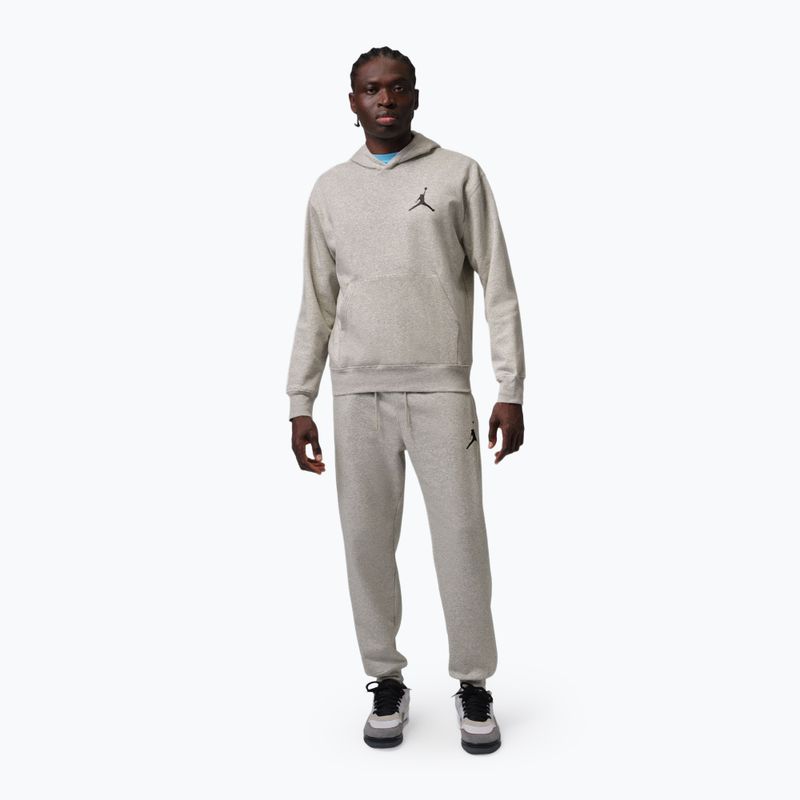 Кофта чоловіча Nike Jordan Pullover Hoodie grey heather/black 2