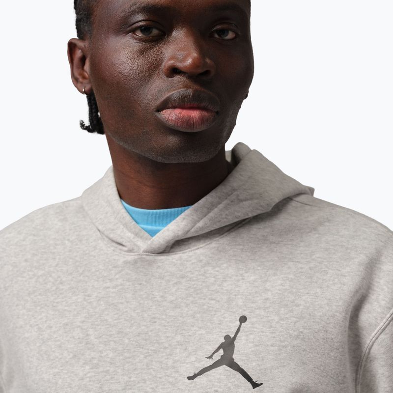 Кофта чоловіча Nike Jordan Pullover Hoodie grey heather/black 4