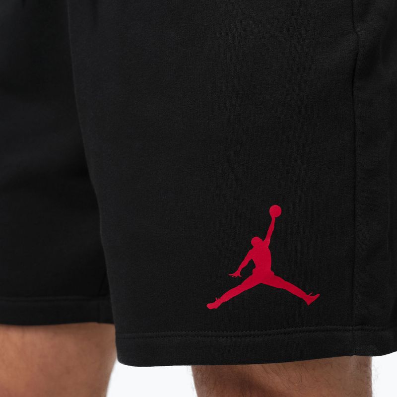 Шорти чоловічі  Jordan Fleece black/gym red 8