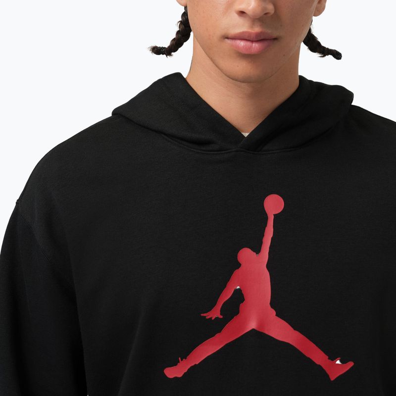 Кофта чоловіча  Jordan Pullover Hoodie black/gym red 4
