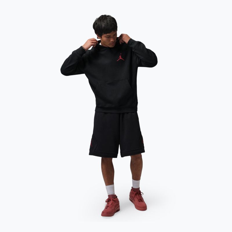 Кофта чоловіча Nike Jordan Pullover Hoodie black/gym red 2