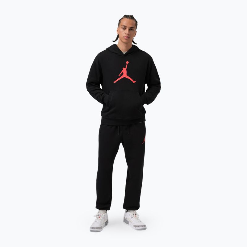Штани чоловічі  Jordan black/gym red 2