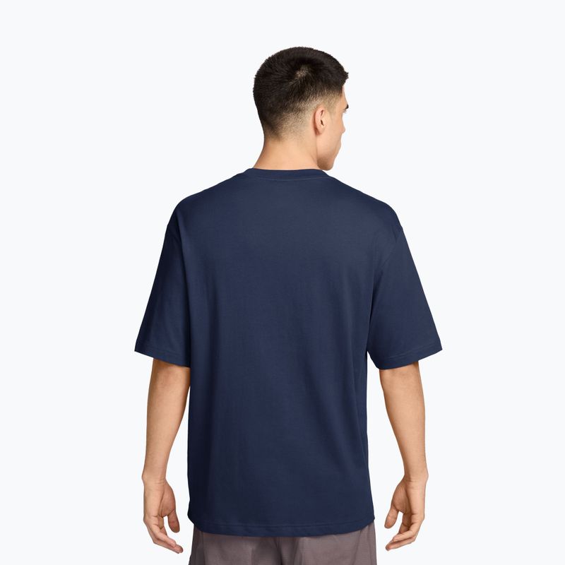 Футболка чоловіча  Jordan midnight navy/white 2