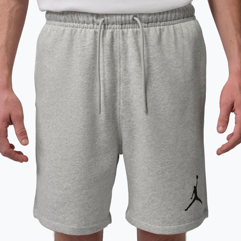 Шорти чоловічі  Jordan Fleece grey heather/black 3