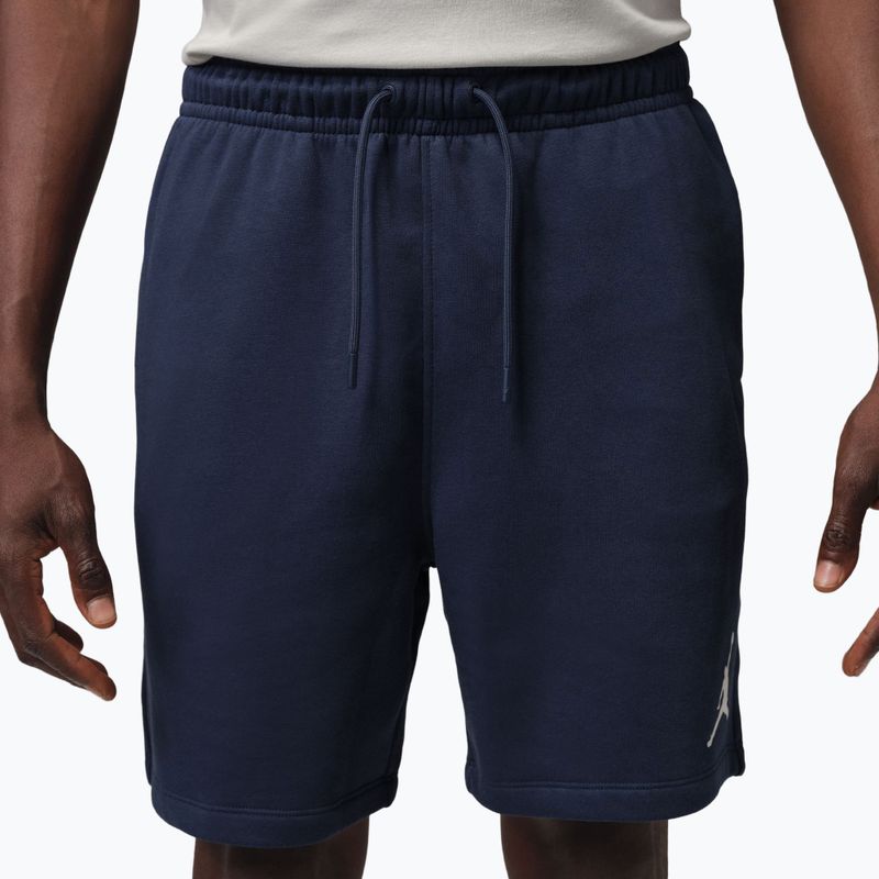 Шорти чоловічі Nike Jordan Fleece midnight navy/white 3