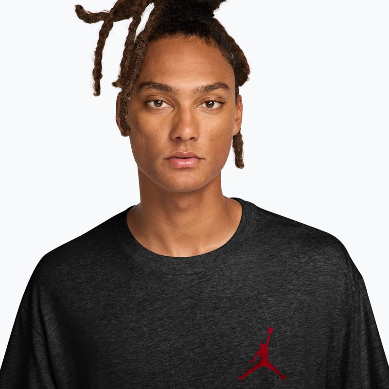 Футболка чоловіча Jordan black/gym red 3