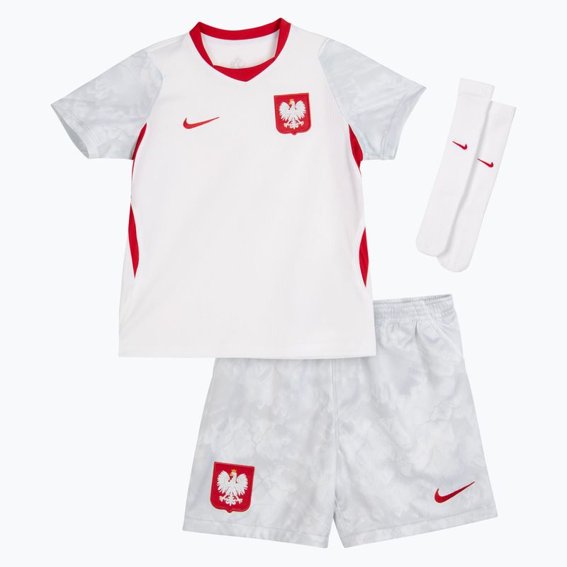 Комплект футбольний дитячий Nike Dri-Fit Poland Stadium Home Kit white/field silver 3