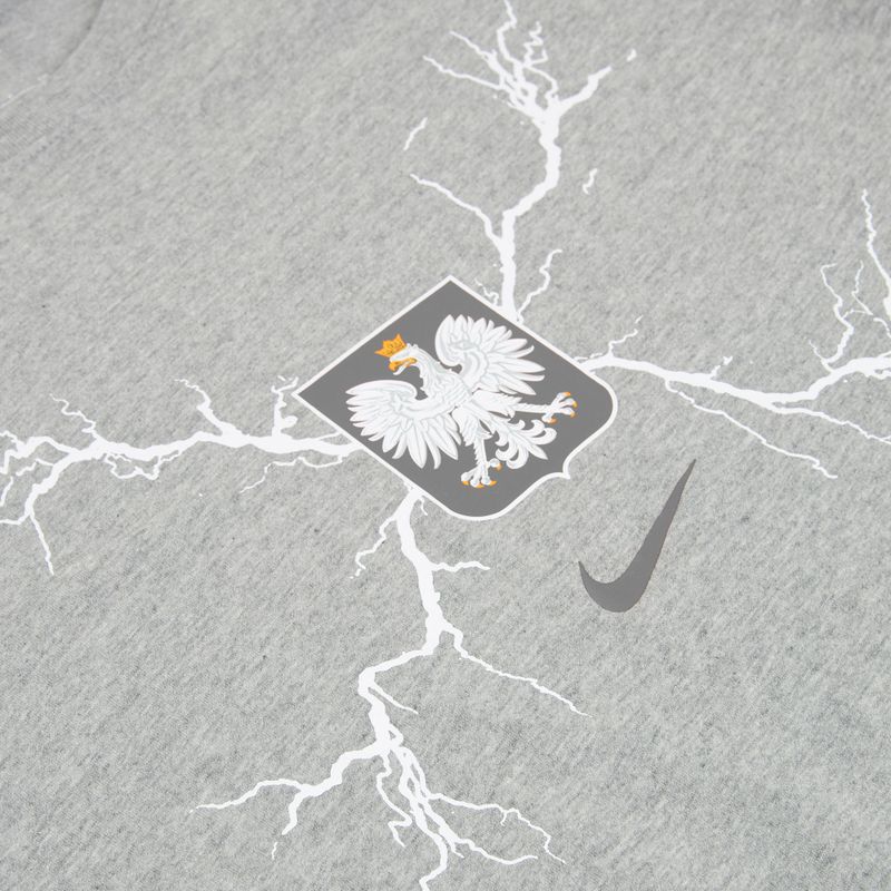 Футболка футбольна чоловіча Nike Graphic Poland dark grey heather 3