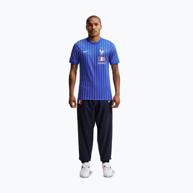 Футболка футбольна чоловіча Nike FFF Academy Pro Pre-Match game royal/university red/white 2