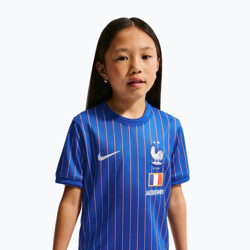 Футболка футбольна дитяча Nike France Pre-Match game royal/university red/white 4