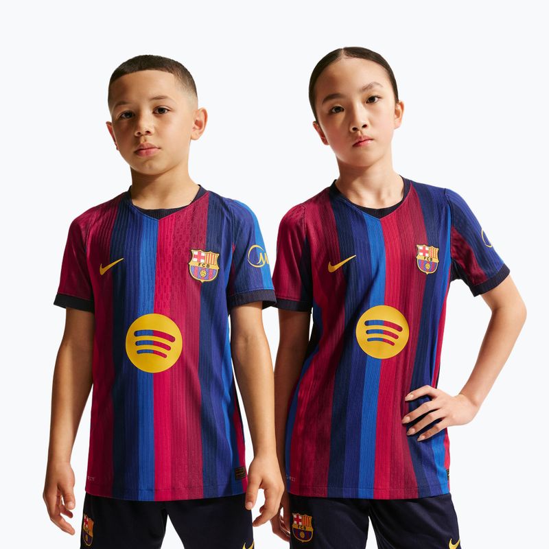 Футболка футбольна дитяча Nike FC Barcelona Dri-Fit ADV Match deep garnet/blue void 4