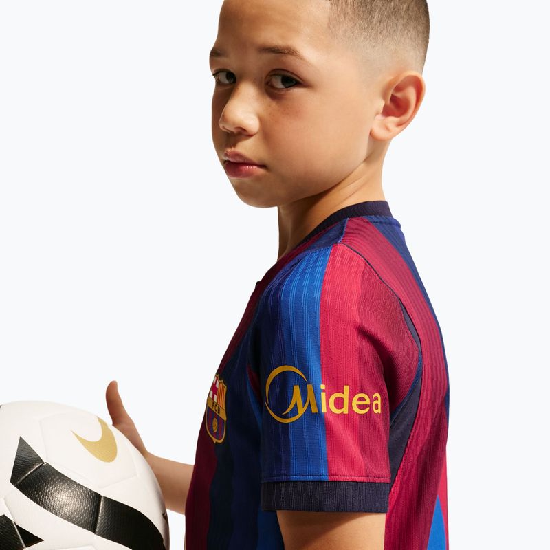 Футболка футбольна дитяча Nike FC Barcelona Dri-Fit ADV Match deep garnet/blue void 10