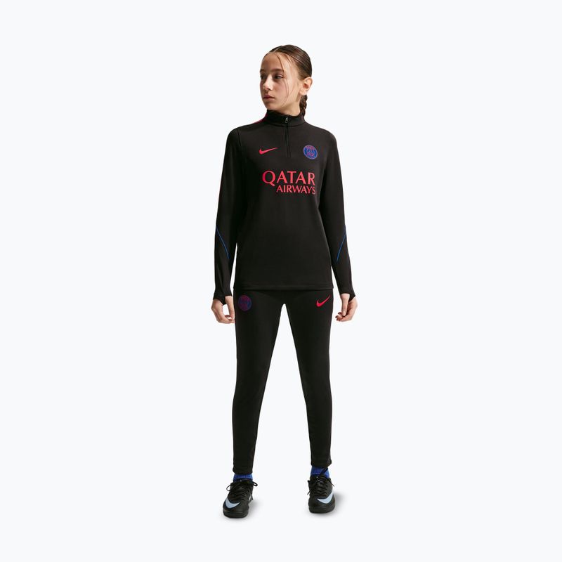 Кофта футбольна дитяча Nike Paris Saint-Germain Strike Dri-Fit Soccer Knit Drill Top black/global red/global red 2