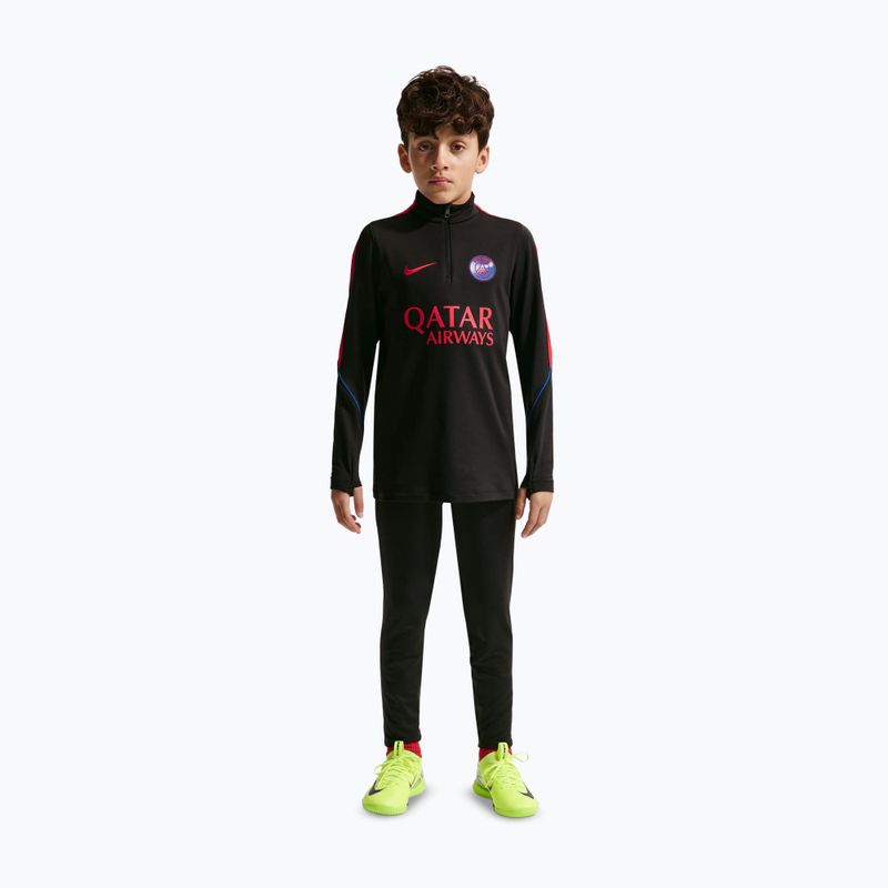 Кофта футбольна дитяча Nike Paris Saint-Germain Strike Dri-Fit Soccer Knit Drill Top black/global red/global red 3