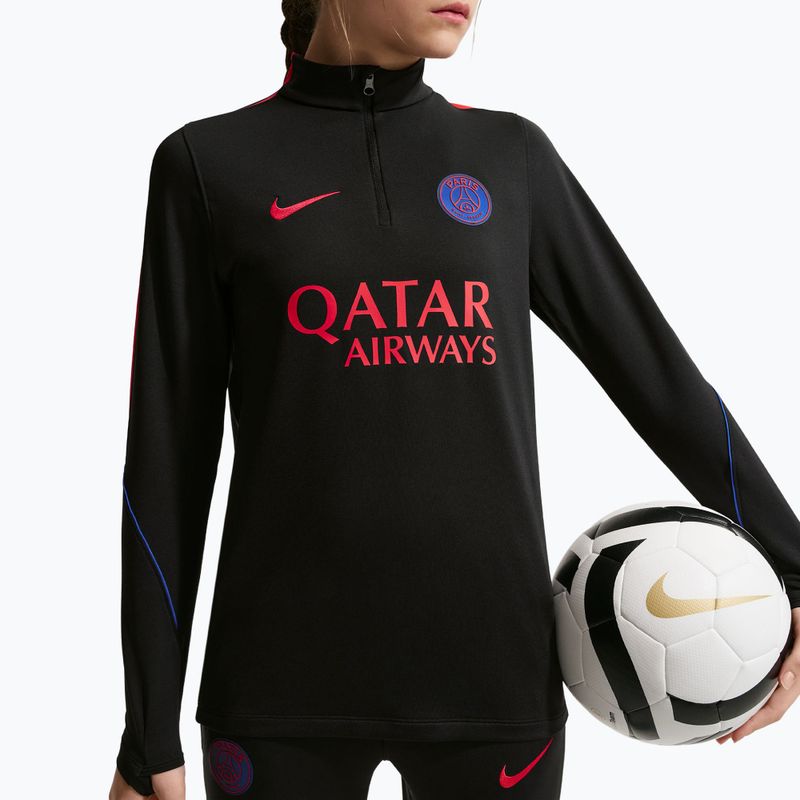 Кофта футбольна дитяча Nike Paris Saint-Germain Strike Dri-Fit Soccer Knit Drill Top black/global red/global red 4