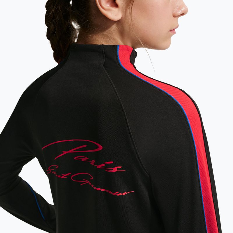 Кофта футбольна дитяча Nike Paris Saint-Germain Strike Dri-Fit Soccer Knit Drill Top black/global red/global red 6