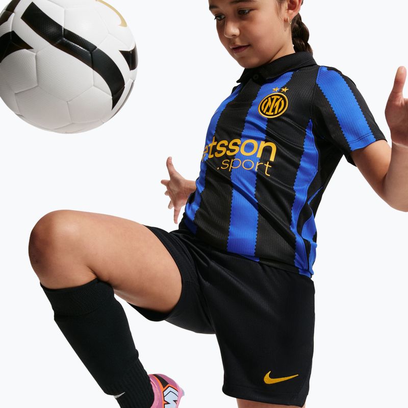 Шорти футбольні дитячі Nike Inter Milan Dri-Fit Stadium Home black/university gold 6
