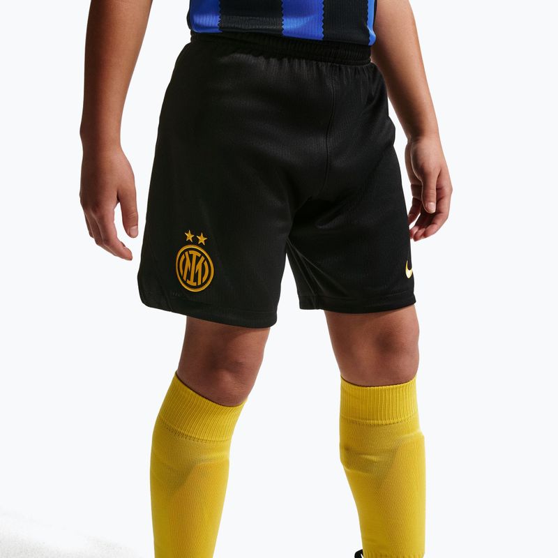 Шорти футбольні дитячі Nike Inter Milan Dri-Fit Stadium Home black/university gold 7