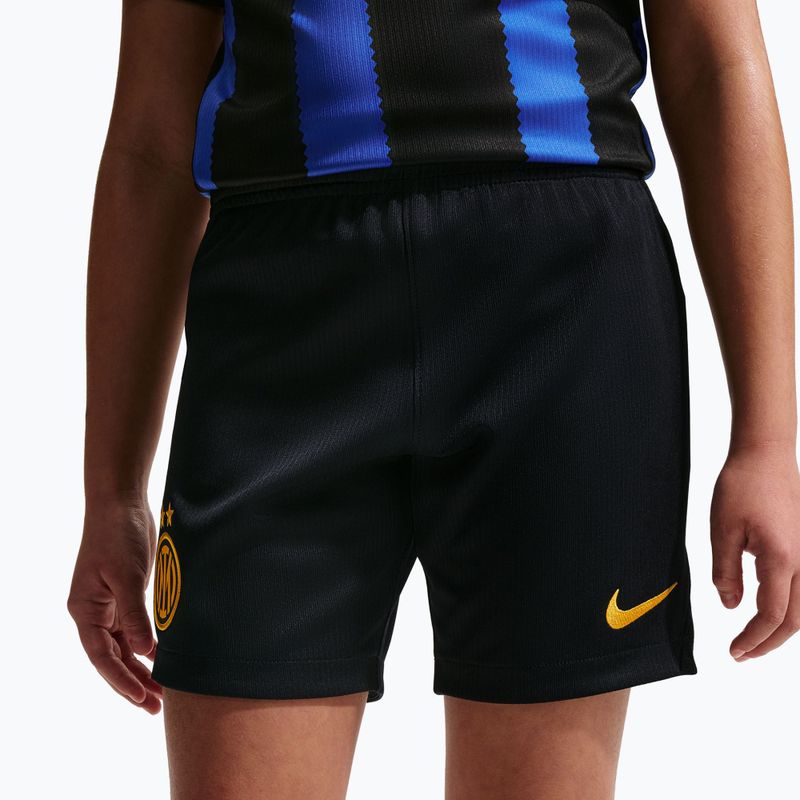 Шорти футбольні дитячі Nike Inter Milan Dri-Fit Stadium Home black/university gold 8