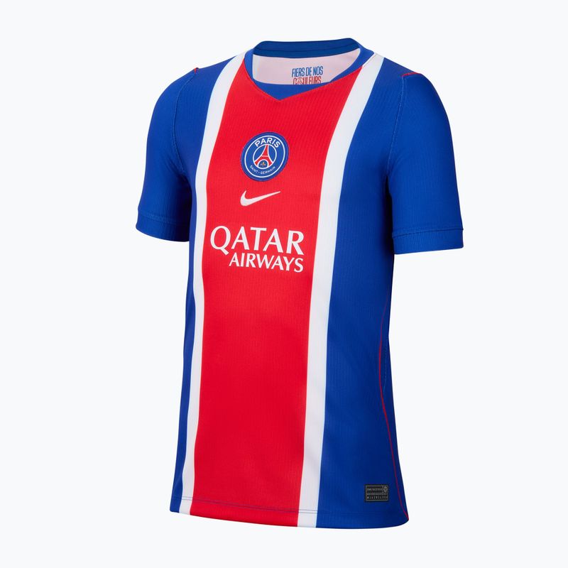 Футболка футбольна дитяча Nike Paris Saint-Germain Dri-Fit Stadium Home old royal/white/university red/white