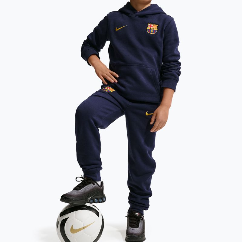 Штани дитячі Nike FC Barcelona Club Jogger blackened blue/mineral yellow 4
