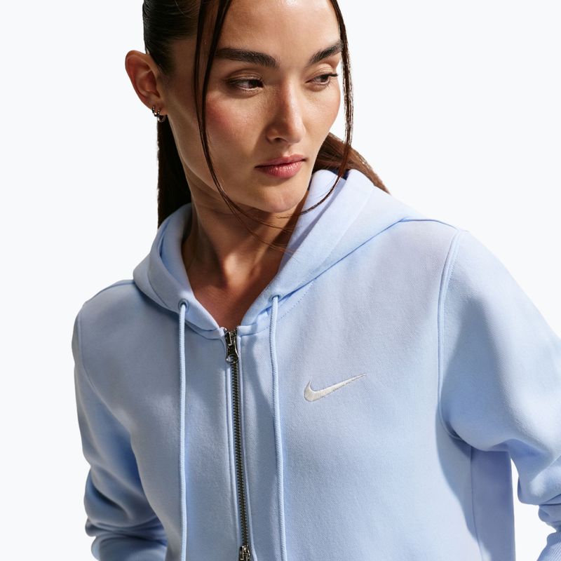 Кофта жіноча  Nike Sportswear Phoenix Fleece Full Zip hydrogen blue/sail 6