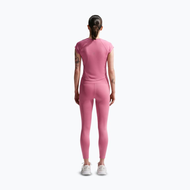 Футболка для бігу жіноча Nike Swoosh Run Dri-Fit peony/photon dust/white 3