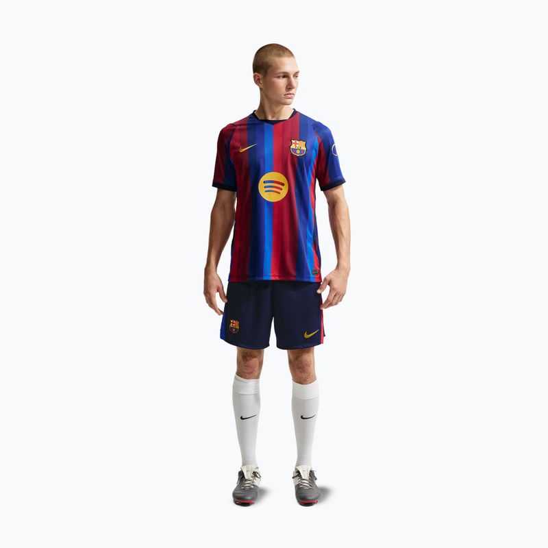Шорти футбольні чоловічі Nike FC Barcelona Dri-Fit Stadium Home blackened blue/mineral yellow 2