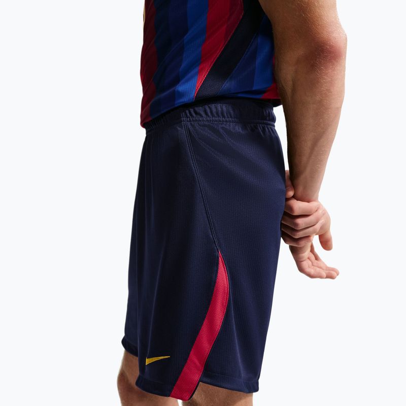Шорти футбольні чоловічі Nike FC Barcelona Dri-Fit Stadium Home blackened blue/mineral yellow 4