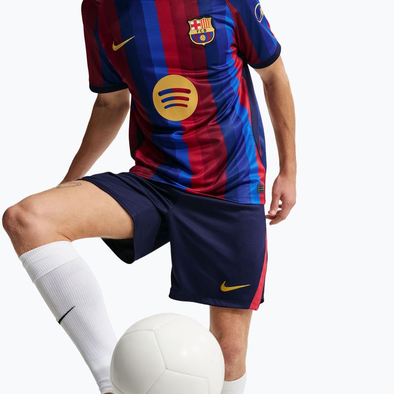 Шорти футбольні чоловічі Nike FC Barcelona Dri-Fit Stadium Home blackened blue/mineral yellow 5